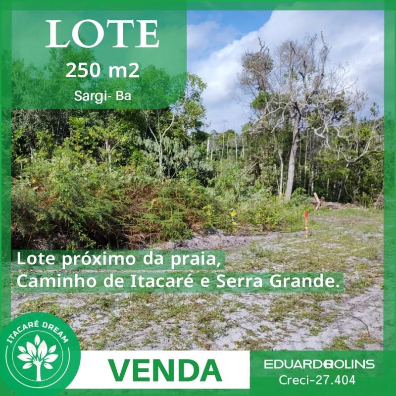 Lote 250 m2 próximo da praia do Sargi